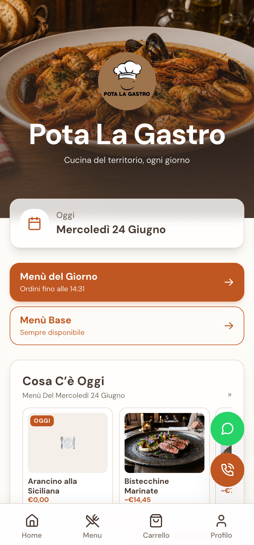 Pota La Gastro — storefront Ordinia